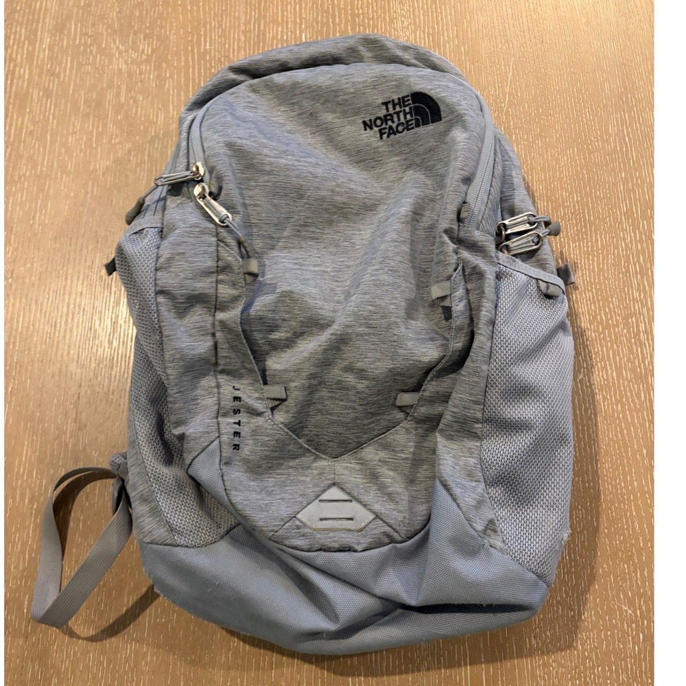 The North Face Jester Backpack Gray Heather School Travel Daypack Bag